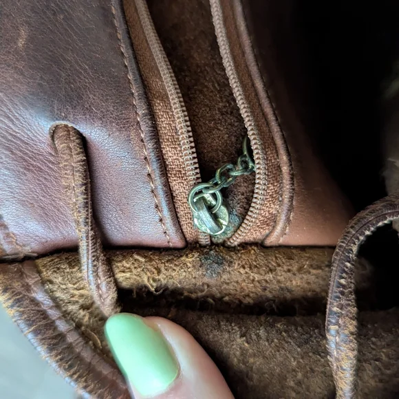 Vintage Coach Cognac Leather Backpack - Picture 13 of 16